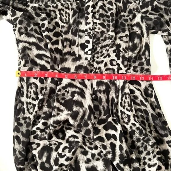 Michael Kors Python Print Sheer Flowy Dress Size Small - Picture 7 of 16